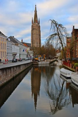 Bruges canals. Dijver