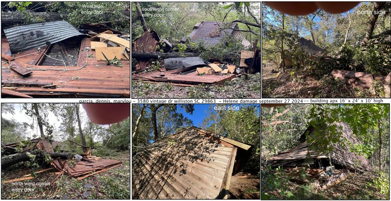 after Helene damage