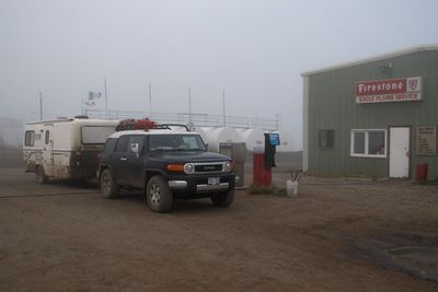The rig at Eagle plains Yukon.