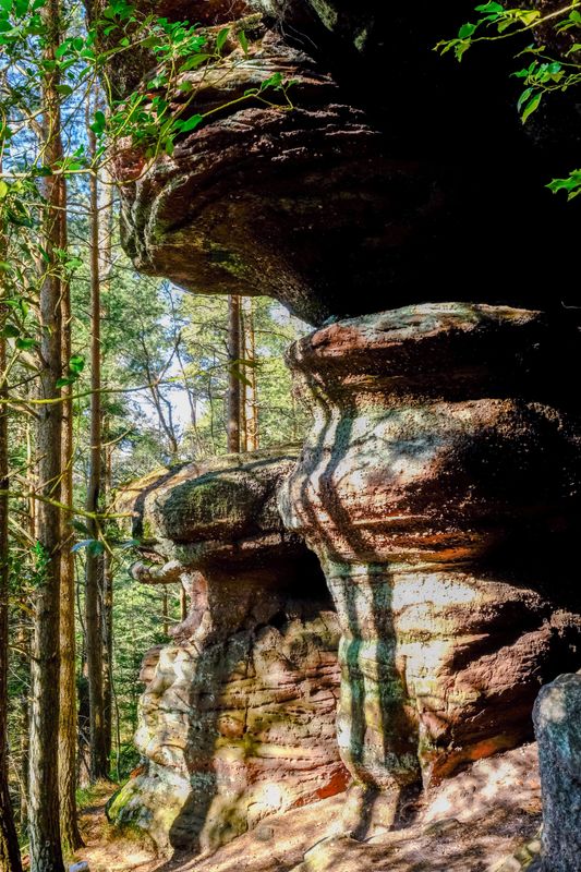 le grès des Vosges, val de Villé