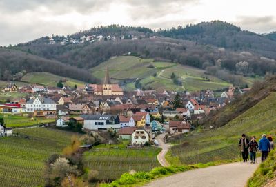 les villages de la route du vin, en Alsace - typical Alsatian villages.
