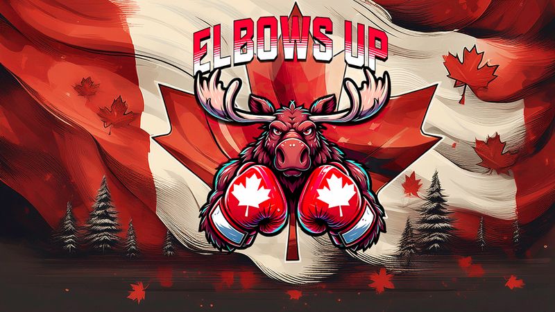 Canadian Flag Elbows Up