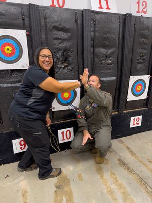 Diana Romero + MSGT Wayne Groeblinghoff