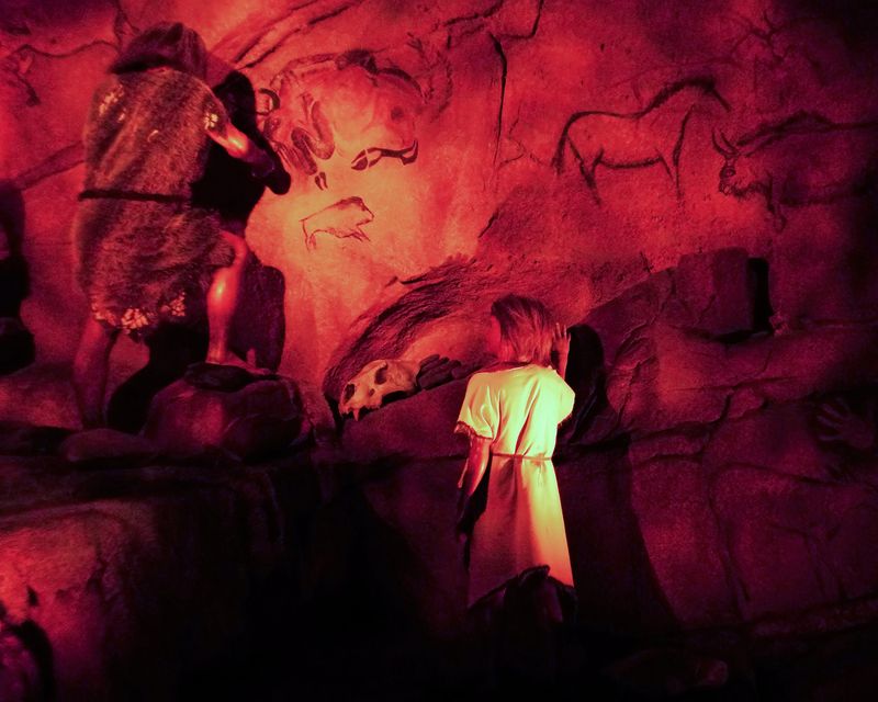 Caveman scene - Spaceship Earth