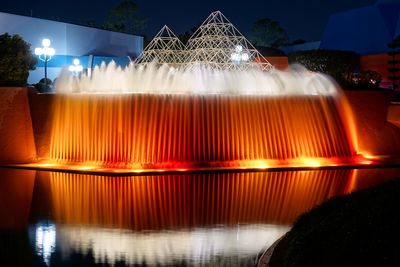 Imagination fountains at night