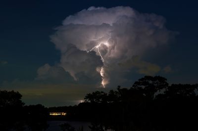 Lightning display from Wilderness Lodge