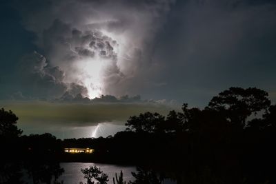 Lightning display from Wilderness Lodge
