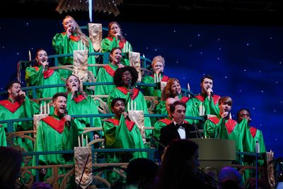 Ralph Macchio with the choir