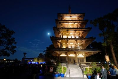 Japan pavilion at night