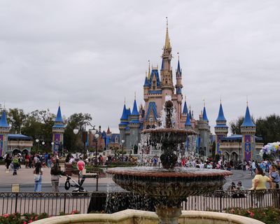 Castle and fountain
