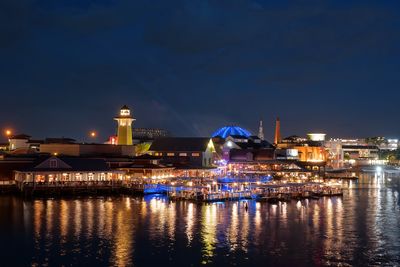 Disney Springs at night
