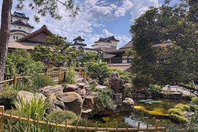 Japan gardens and pavilion