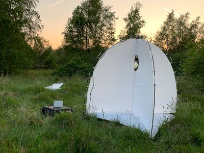 Moth Collecting Tent with a 125w Mercury Vapour Bulb