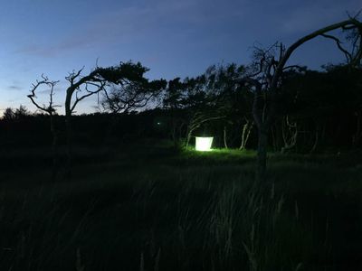 Moth Collecting Sheet with a 125w Mercury Vapour Bulb