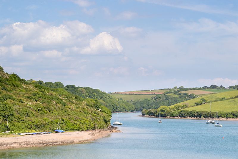 Week 22 - Bantham - looking north up the river.jpg