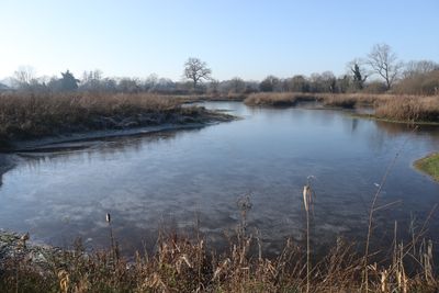 8: by frozen pond