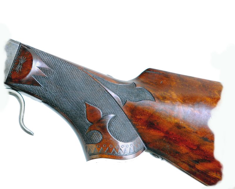 Pistol Grip Checkering Detail