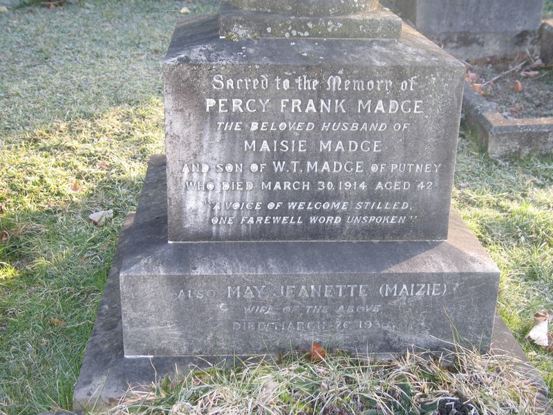 Percy Frank Madge of Putney