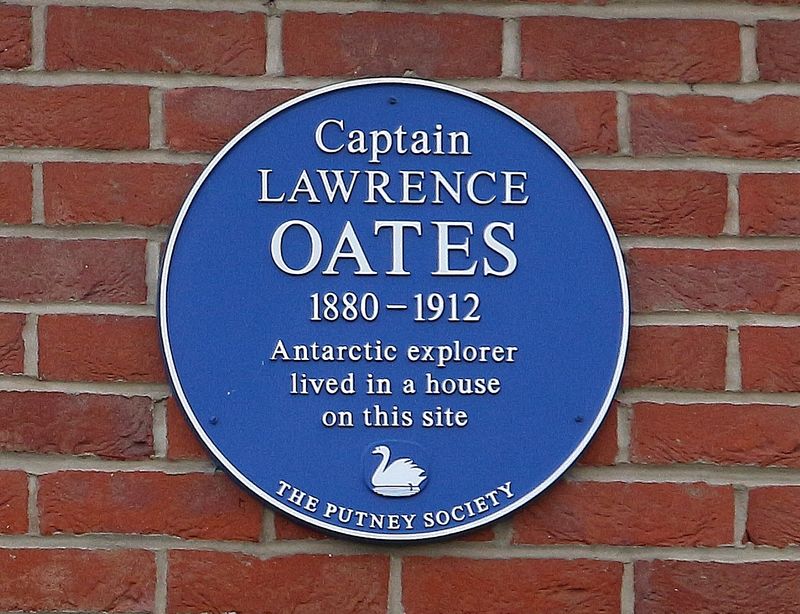 Capt Lawrence Oates, in Upper Richmond Road near my house