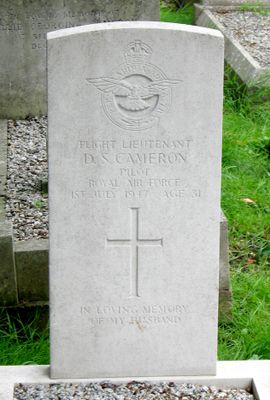 KIA, D S Cameron, RAF