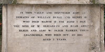 Henry Bligh died aged 1 day