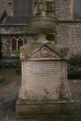 The back of the grave