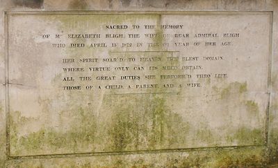 Mrs Elizabeth Bligh, died 1812, aged 60