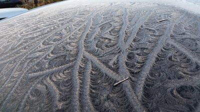 Incredible frost on my windscreen