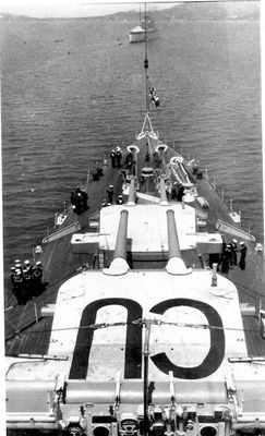 HMS Cumberland deck marking