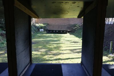 The range from a firing point