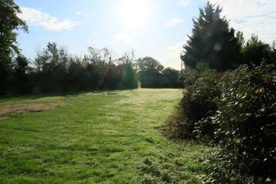 Looking downrange from the corner of the firing points