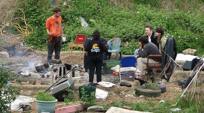 Protesters camped here for months, to stop a large commercial building being built