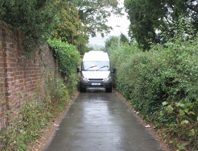 Some narrow roads in Westcott, Surrey
