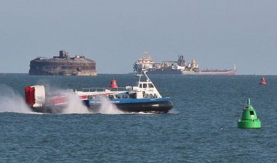 Hovercraft going to the Isle of Wight