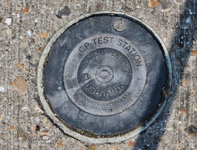 What is a Flush Fink cover made in Los Angeles, California doing in London