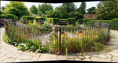 The Walled Garden, a lovely place to sit and admire