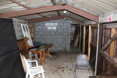 Inside the firing Points hut.