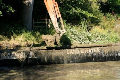 Dredging silt from the Sherbourne