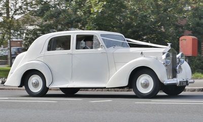 Great car for a white wedding
