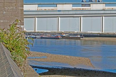 Low tide, left corner looking down river