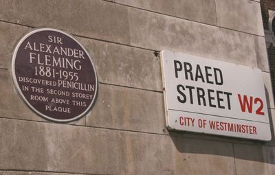 Sir Alexander Fleming, I was treated in this hospital a few years ago