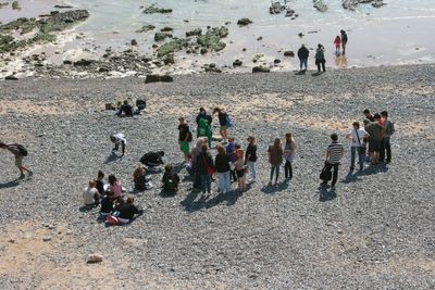 People on the beach 