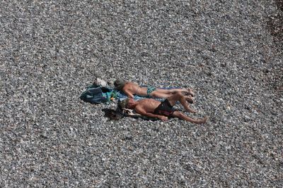 People on the beach 