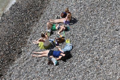People on the beach 