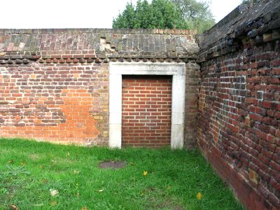 A bricked up door no longer needed