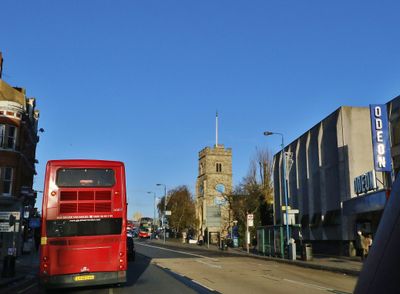 Putney high street , I love that blue sky
