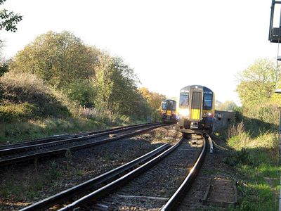 I put my hand through the fence to get the shot, the train nearly got me.