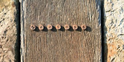 There are lots of these little numbers on railway sleepers