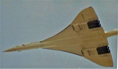 Concord flying over my house, I live on the flight path into London Airport