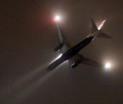 A dark foggy night above my house